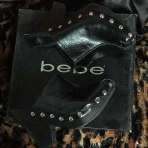 Bebe wedge clog boot